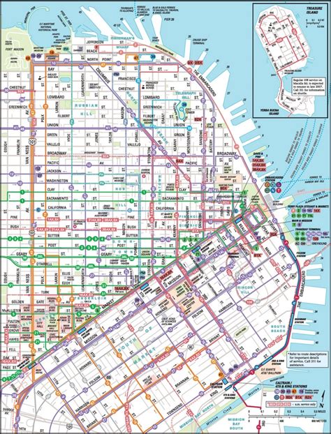 San Francisco downtown Muni map