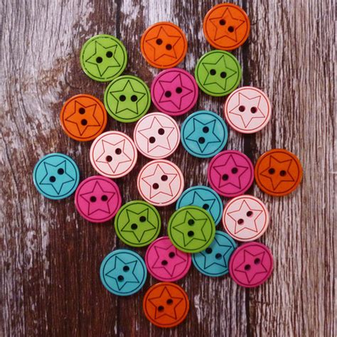 Star Buttons :: mixed colours | paper-and-string