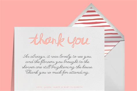 Template For Baby Shower Thank You Cards