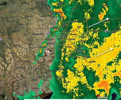 Storms moving through Houston, should clear the area by mid-afternoon - Weather