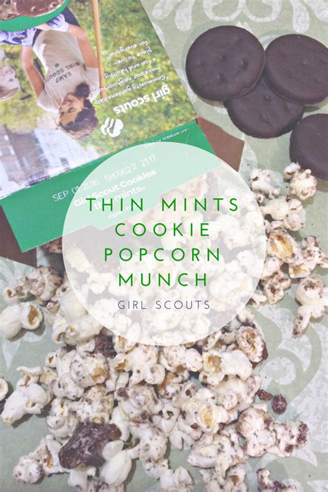 Girl Scouts Thin Mints Cookie Popcorn Munch - iNeed a Playdate