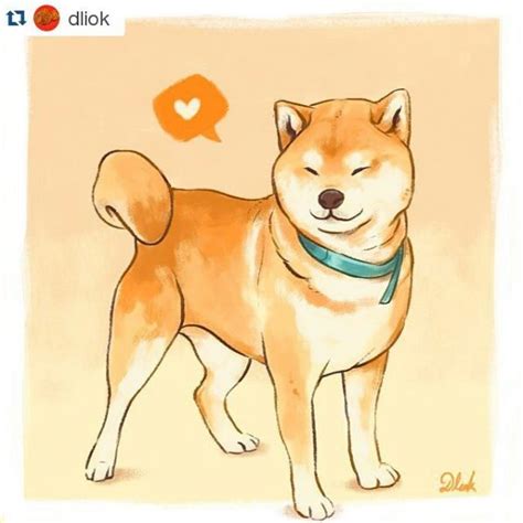 Droll Shiba Inu Puppy Drawing Cute - l2sanpiero