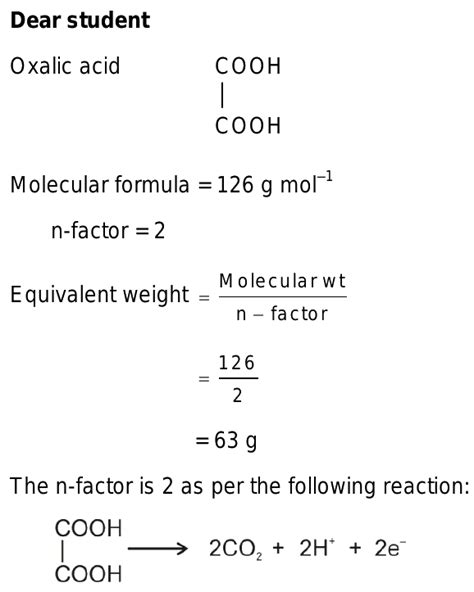 Oxalic Acid Structure