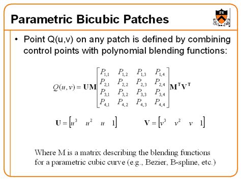 Parametric Bicubic Patches