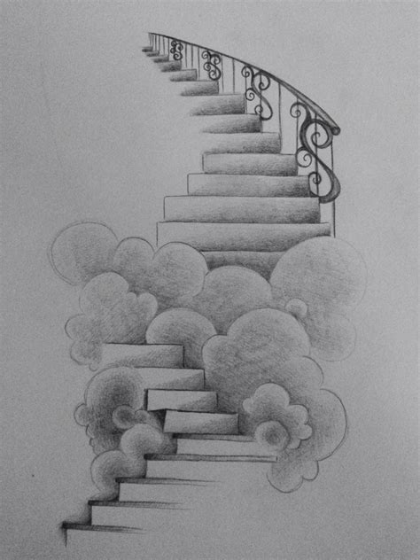 Heaven Stairs Drawing, Stairs To Heaven Tattoo, Beauty Art Drawings ...