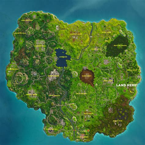 Follow the treasure map found in Salty Springs - Fortnite Challenge Location - Polygon