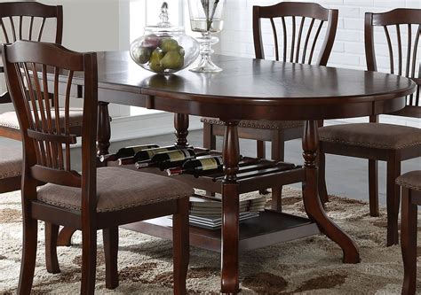 Bixby Espresso Oval Extendable Dining Table from New Classic | Coleman ...