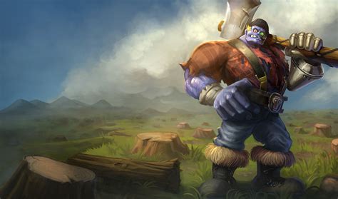 Lumberjack Sion Skin - League of Legends Wallpapers