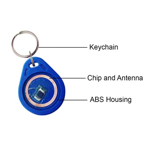 100 Pack RFID Keyfob, 125kHz Key Fob Tag For Door Access Control System ...