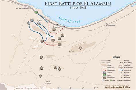 Maps of the First Battle of El Alamein feature - ModDB