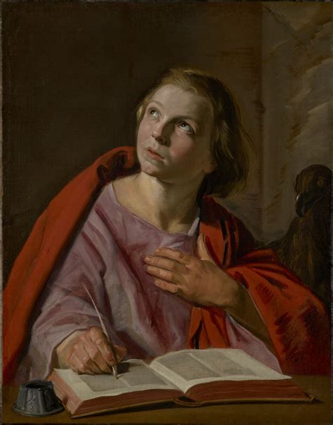 Saint John the Evangelist by Frans Hals (1625-1628) - Public Domain Catholic Painting