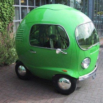 Very Cute Tiny Green Pea Car... Created evidently in 2005 for a Birds Eye Peas TV commercial ...