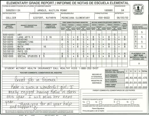 7 Best Images of School Report Card Template - School Report Card ...