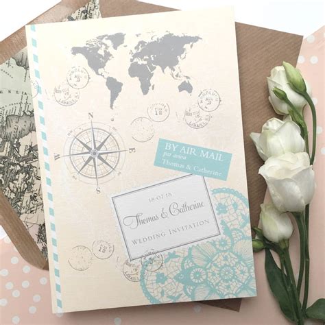 love travel wedding invitation by ditsy chic | notonthehighstreet.com