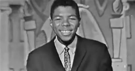 B1 Frankie Lymon sings ‘Little Bitty Pretty One’ in ‘American Bandstand ...