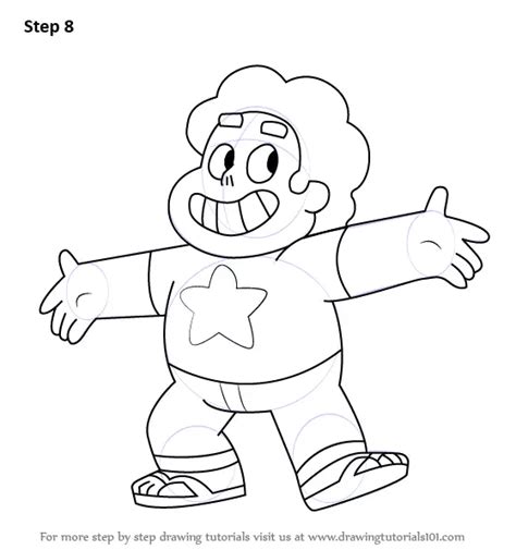 Learn How to Draw Steven from Steven Universe (Steven Universe) Step by ...