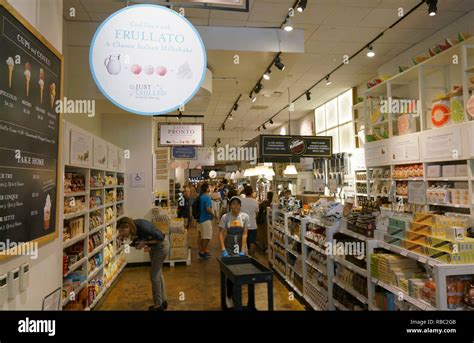 Interior view of Eataly, the Italian marketplace in Flatiron District ...