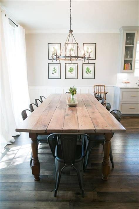 25 Affordable Contemporary Farmhouse Decor and Design Ideas | Farmhouse dining room table ...