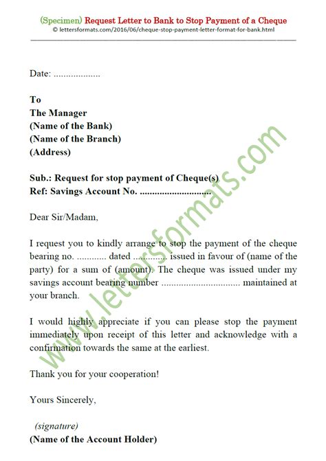 Looking Good Info About Stop Payment Of Cheque Letter Format A Good Summary For Resume - Nofire