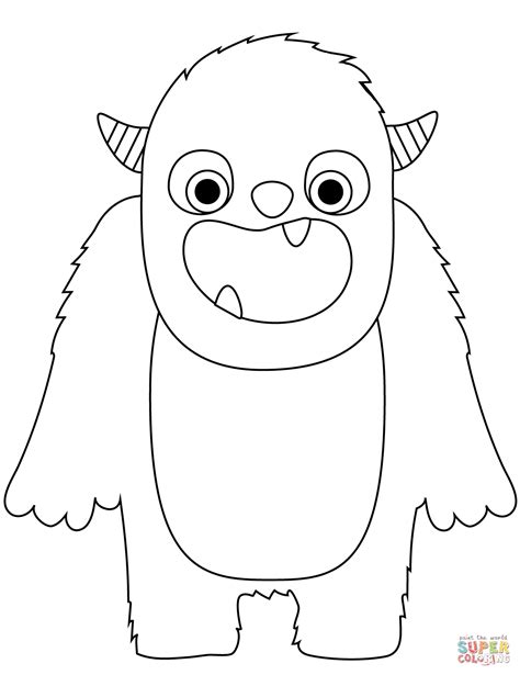 Free Printable Monster Coloring Pages - Printable Word Searches