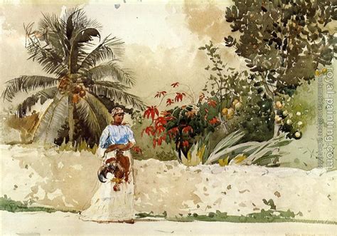 On the Way to , Bahamas by Winslow Homer | Oil Painting Reproduction