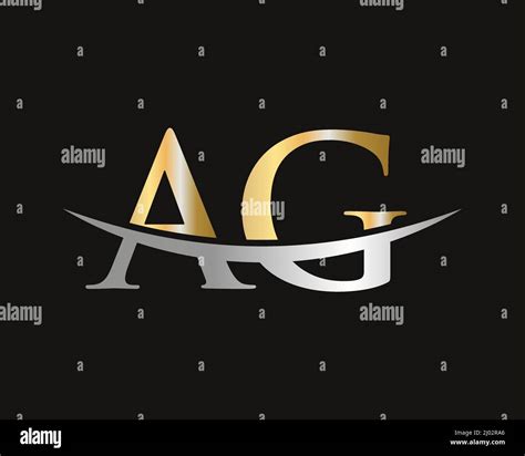 Initial Monogram Letter AG Logo Design Vector. AG Logo Design Template Stock Vector Image & Art ...