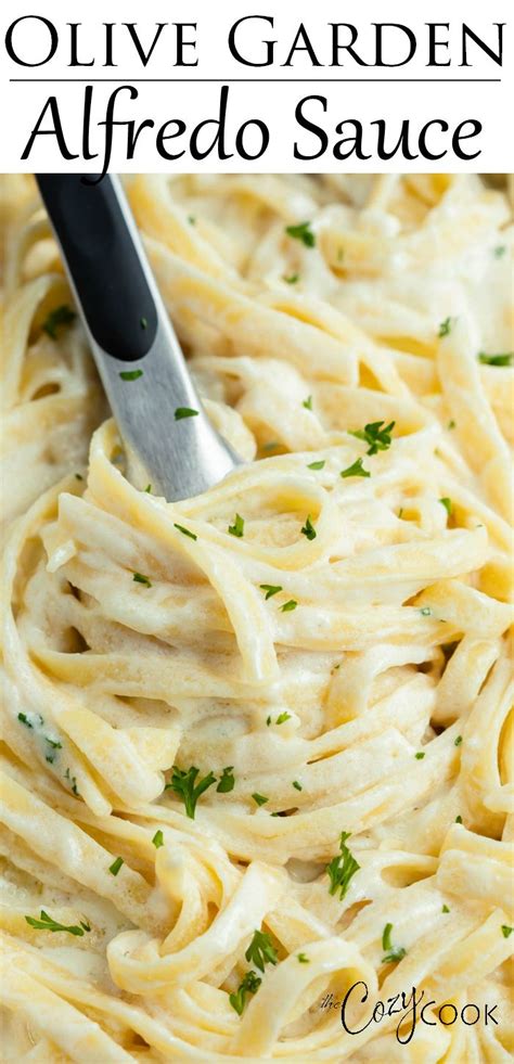 Olive Garden Alfredo Sauce | Olive garden chicken alfredo recipe, Alfredo sauce recipe homemade ...