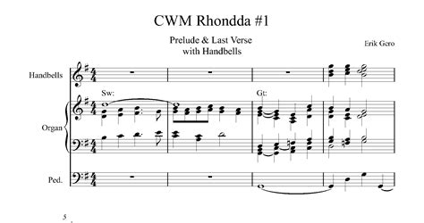 CWM Rhondda #1Prelude & Last Verse with Handbells – Hymn Accessories