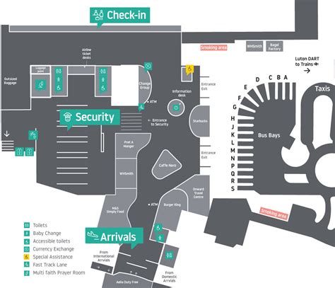 View Our Internal Maps - London Luton Airport