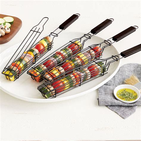 Kabob Grilling Baskets | bbq utensils | UncommonGoods