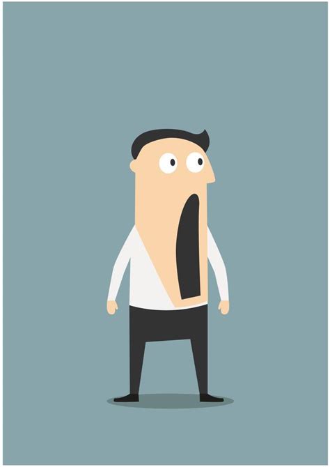 Shocked businessman with open mouth 11663475 Vector Art at Vecteezy