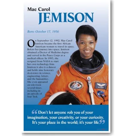 Mae Jemison Classroom Poster | A Mighty Girl