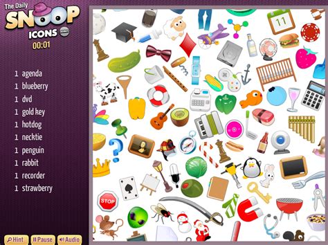 The Daily Snoop Icons Bonus, Adobe Flash game by Shockwave(200?)