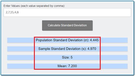 Standard Deviation Calculator – Exploring Finance