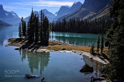 Spirit Island. Maligne Lake, Jasper National Park, Alberta, Canada ...