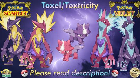 Shiny/non-shiny Toxel/toxtricity 6IV Pokémon Scarlet/violet 100% Legal ...