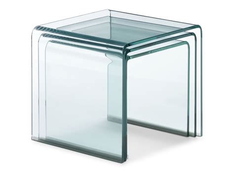 Bent Glass Nesting Tables | MOSS MANOR: A Design House
