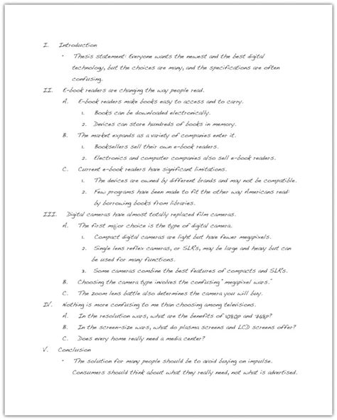 Writing for Success: Outlining | English Composition II: Rhetorical Methods–Based