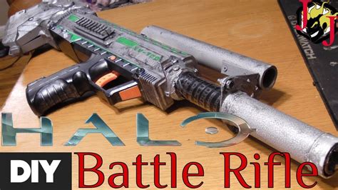 Halo Battle Rifle Nerf Mod Cosplay Prop CHEAP - YouTube