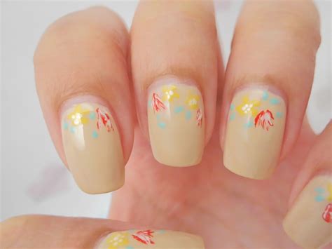 Floral Cuticle Nail Art - chichicho~