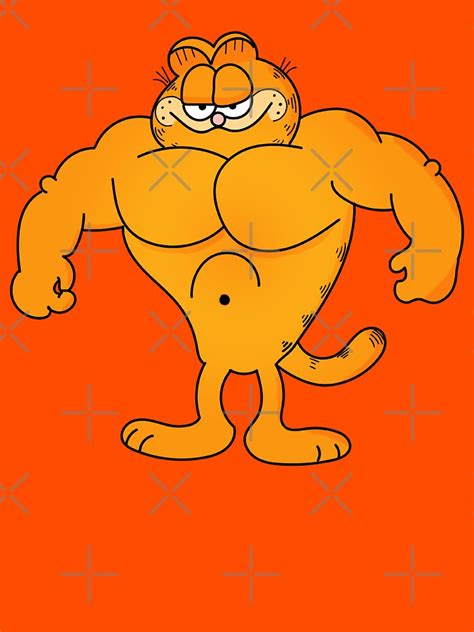 "90s Buff Garfield" T-shirt by Wynthose | Redbubble