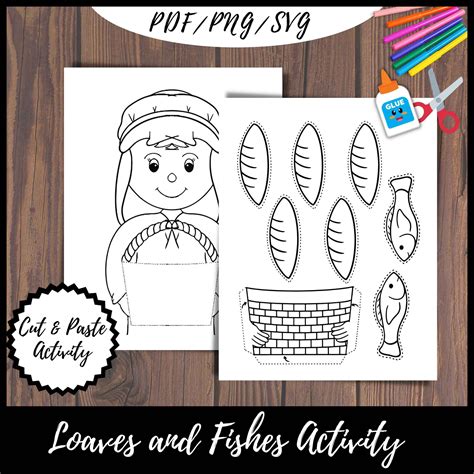 Loaves and Fishes | Bible Activity | Bible Craft | Sunday School | Cut ...