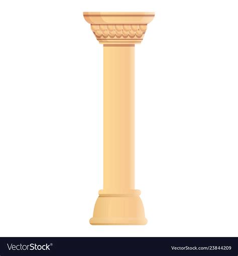 Roman pillar icon cartoon style Royalty Free Vector Image