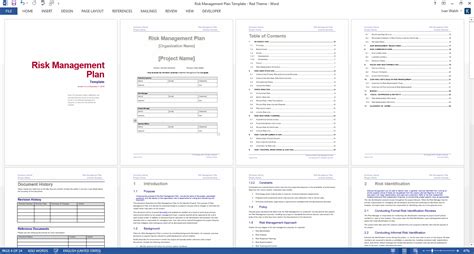 Risk Management Plan Template (MS Word/Excel) – Templates, Forms, Checklists for MS Office and ...