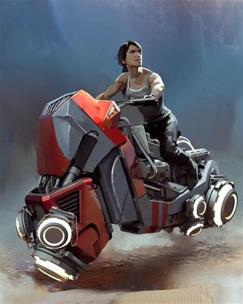 Mercenary Garage: Hoverbike #LakeHurwitz #Hoverbike #Mercenary #MercenaryGarage Style Cyberpunk ...