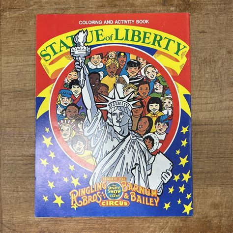 1986 Ringling Bros. and Barnum & Bailey Circus Statue Of Liberty Coloring Book | eBay