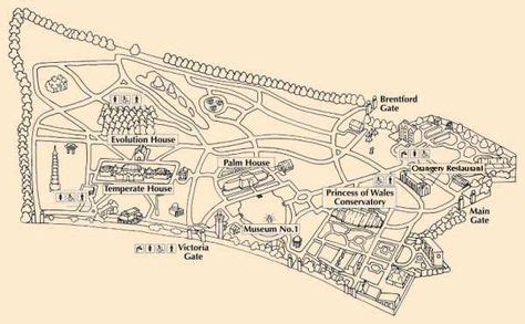 Kew Map - Royal Botanic Gardens, Kew - Wikipedia, the free encyclopedia | Botanical gardens ...