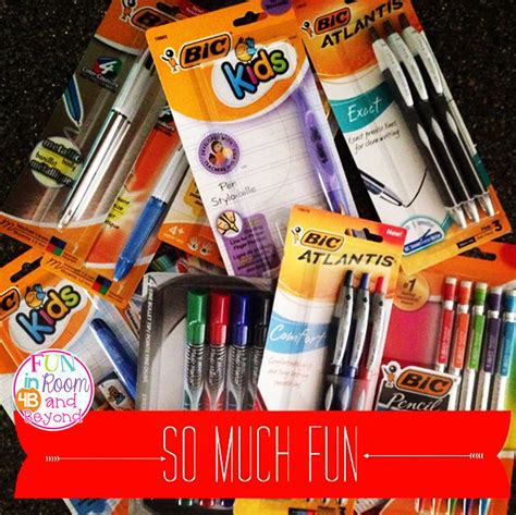 BIC Product Awesomeness Giveaway! | Fun in Room 4B