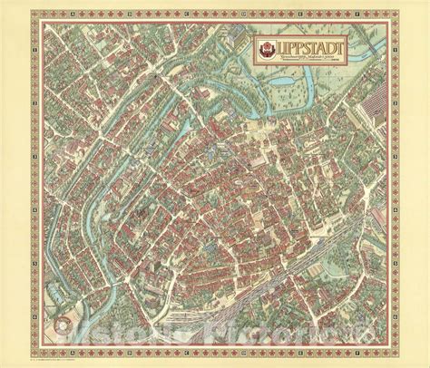 Historic Map : Lippstadt, Germany., 1979, Vintage Wall Art | Vintage ...