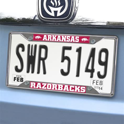 Arkansas License Plate Frame | Fanmats - Sports Licensing Solutions, LLC